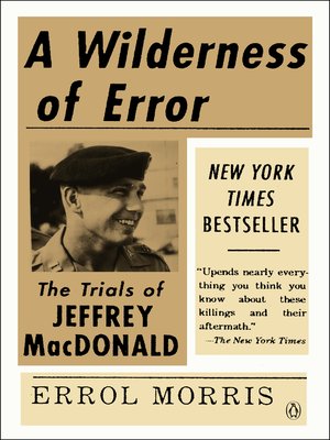 cover image of A Wilderness of Error